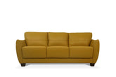 Valeria Mustard Leather Sofa Model 54945 By ACME Furniture